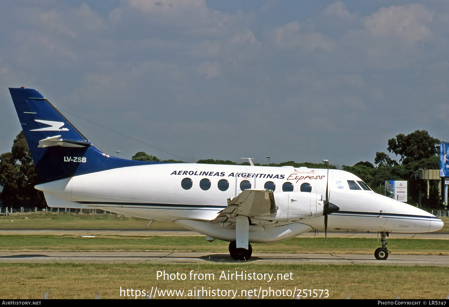 Aircraft Photo of LV-ZSB | British Aerospace BAe-3201 Jetstream Super 31 | Aerolíneas Argentinas Express | AirHistory.net #251573