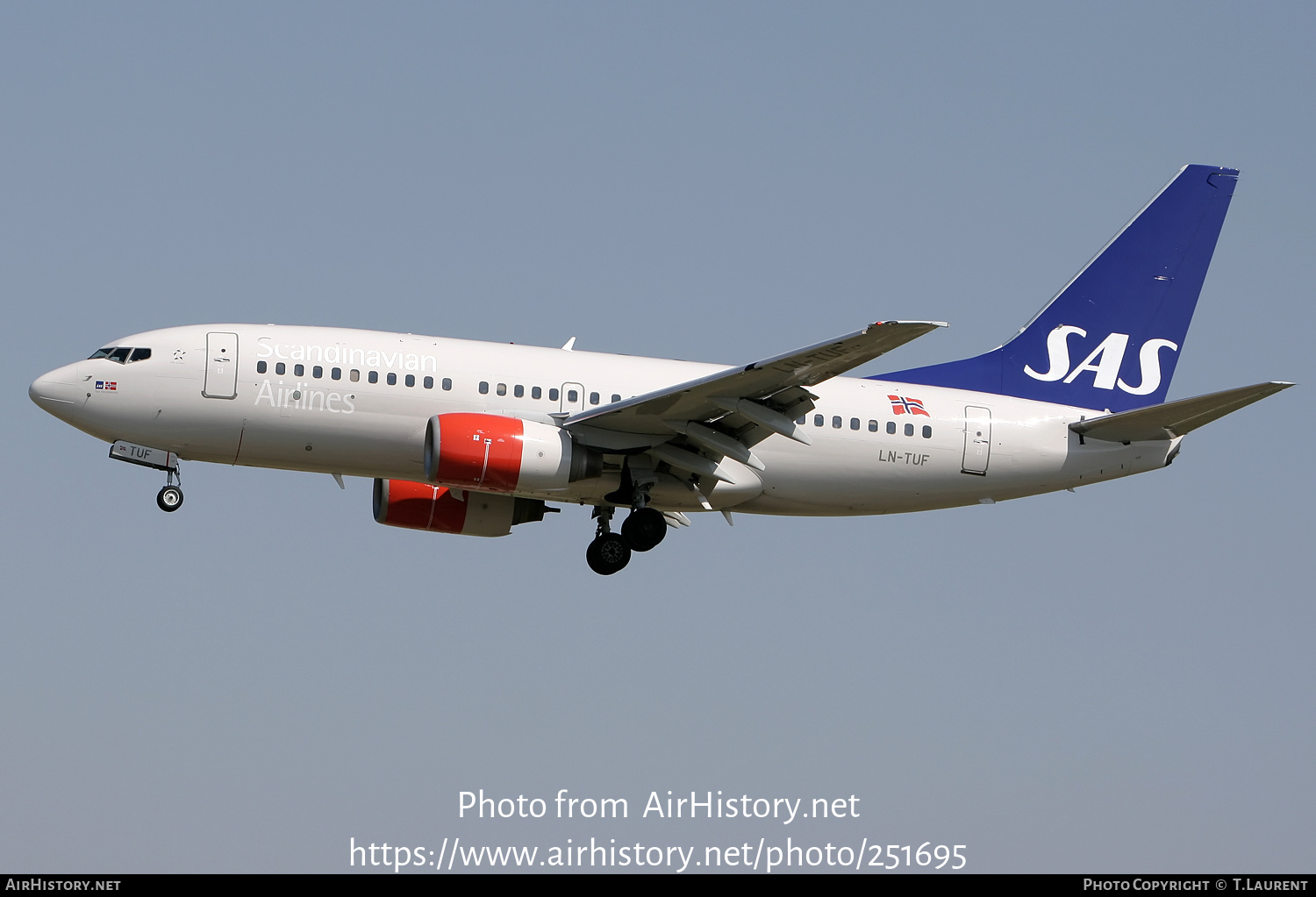 Aircraft Photo of LN-TUF | Boeing 737-705 | Scandinavian Airlines - SAS | AirHistory.net #251695