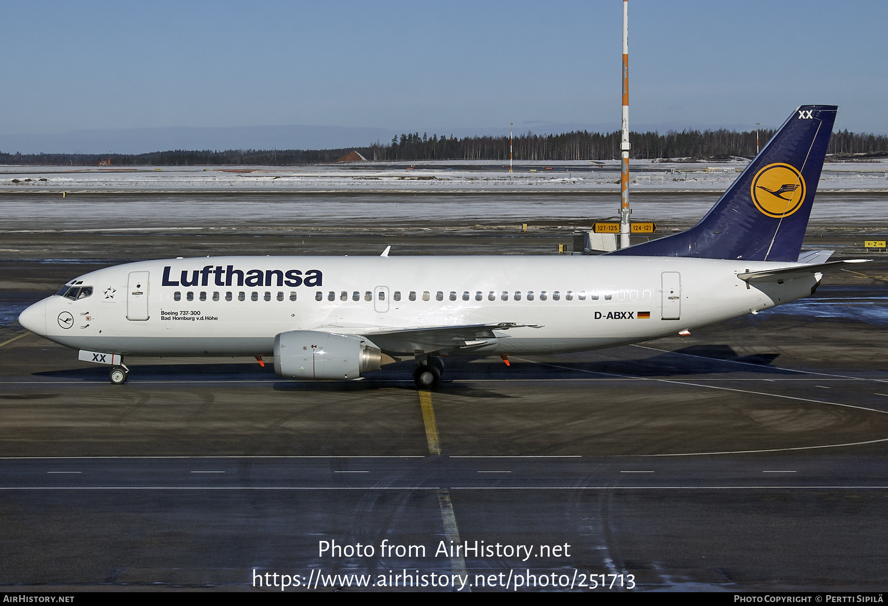 Aircraft Photo of D-ABXX | Boeing 737-330 | Lufthansa | AirHistory.net #251713