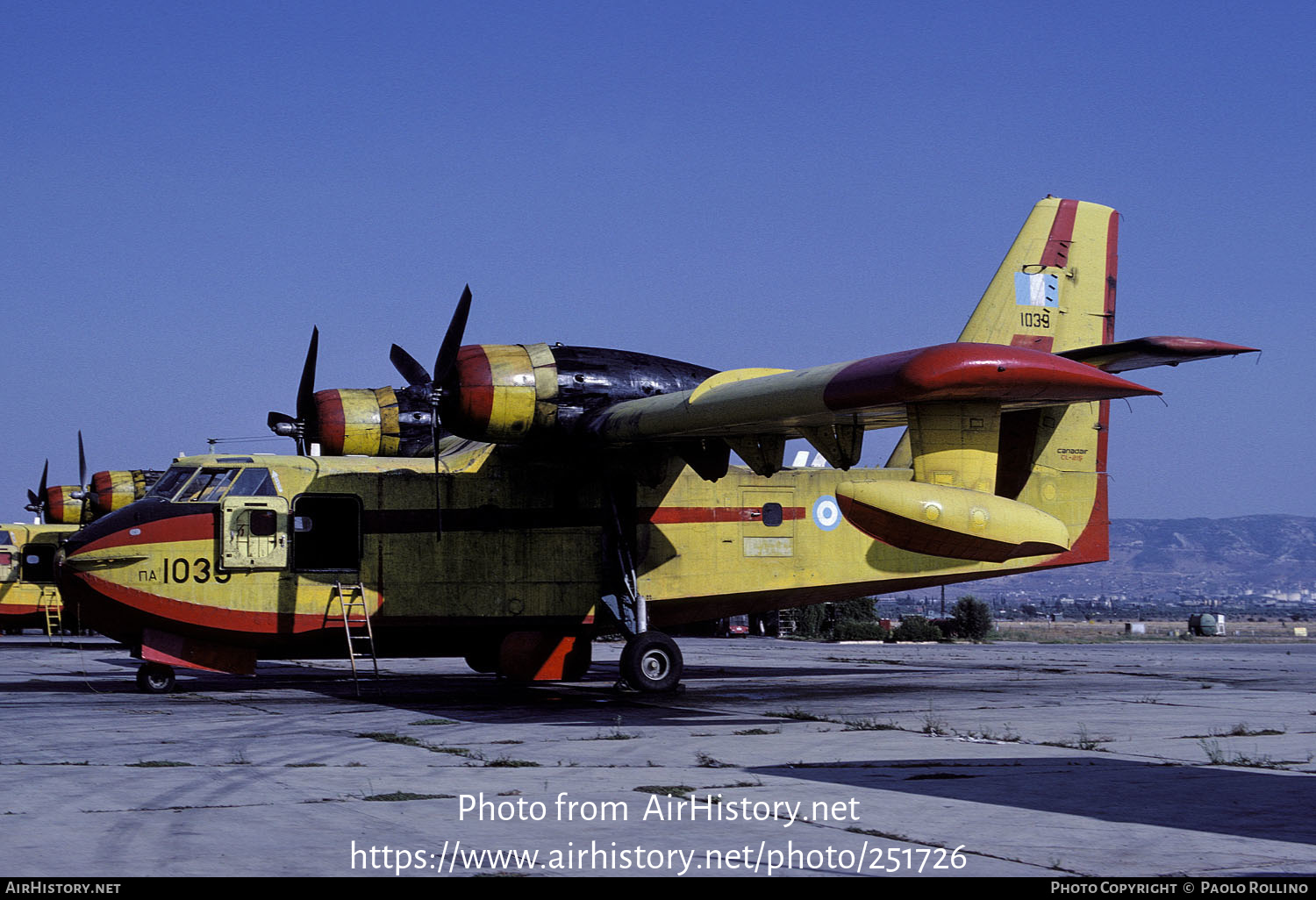 Aircraft Photo of 1039 | Canadair CL-215-II (CL-215-1A10) | Greece - Air Force | AirHistory.net #251726