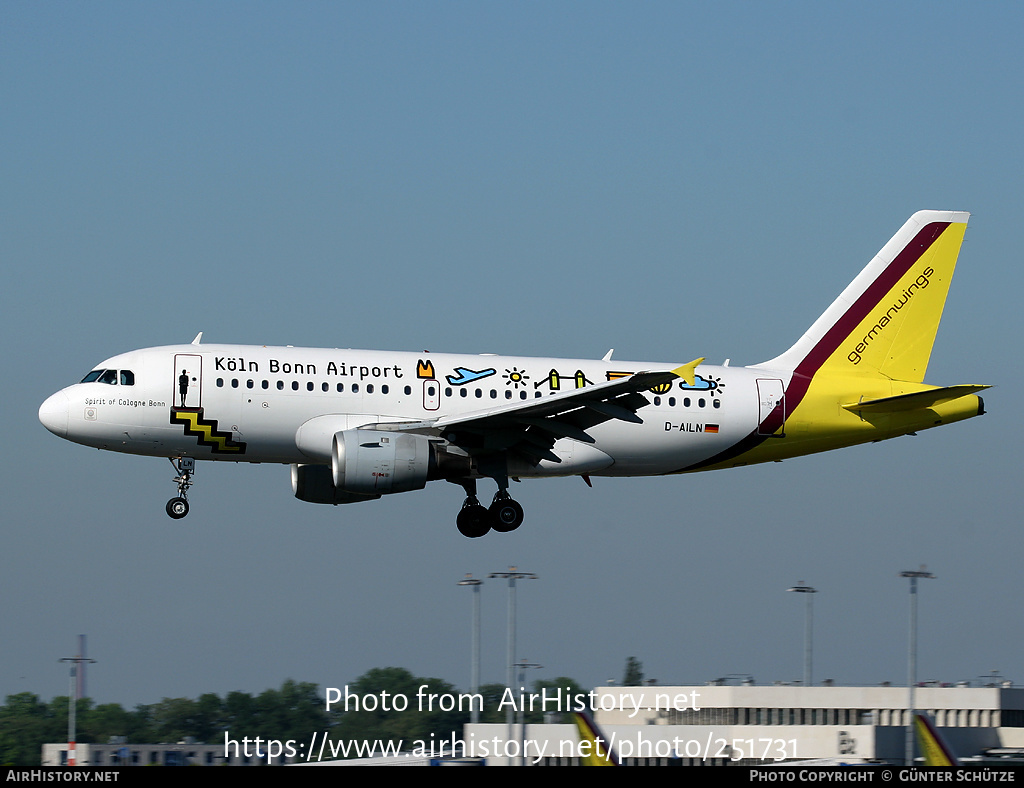 Aircraft Photo of D-AILN | Airbus A319-114 | Germanwings | AirHistory.net #251731