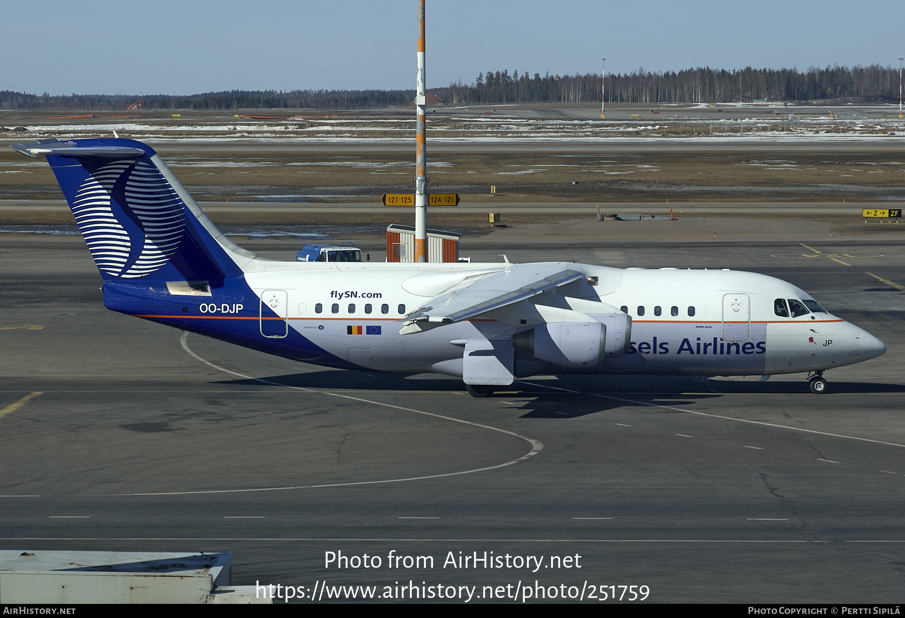 Aircraft Photo of OO-DJP | British Aerospace Avro 146-RJ85 | SN Brussels Airlines | AirHistory.net #251759