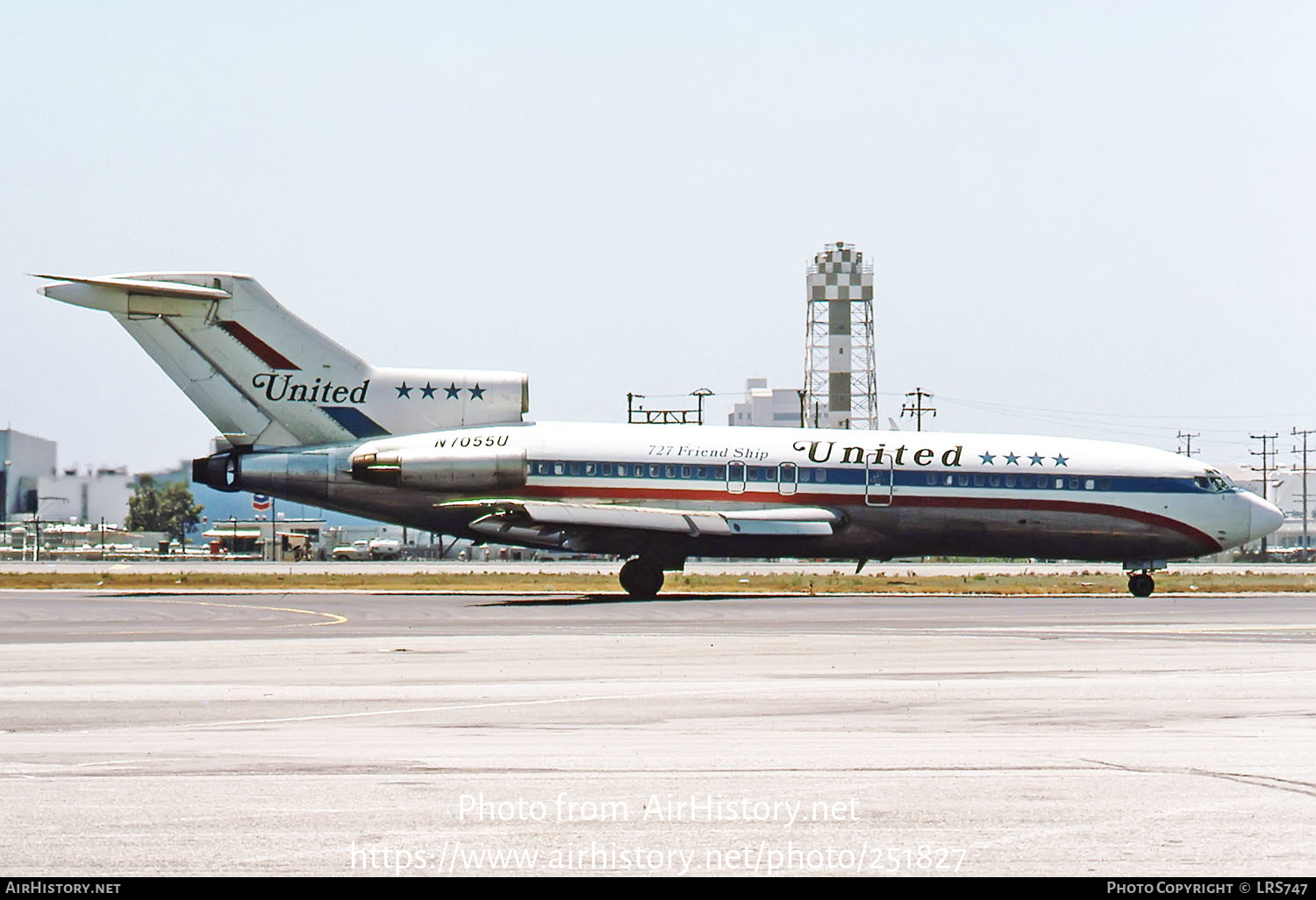 Aircraft Photo of N7055U | Boeing 727-22 | United Airlines | AirHistory.net #251827