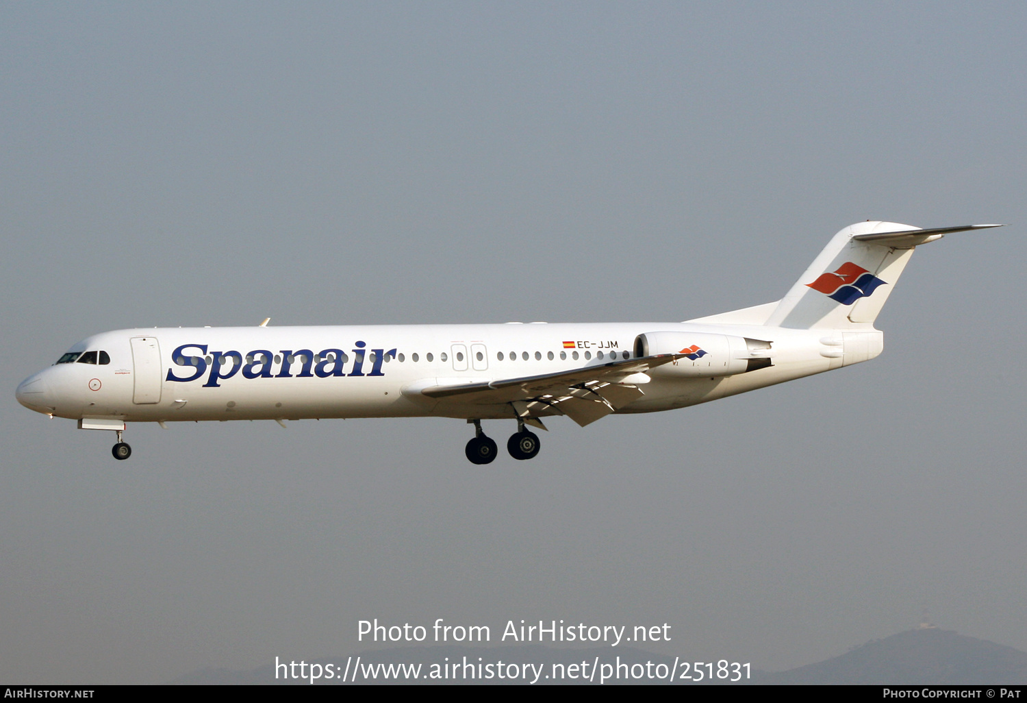 Aircraft Photo of EC-JJM | Fokker 100 (F28-0100) | Spanair | AirHistory.net #251831