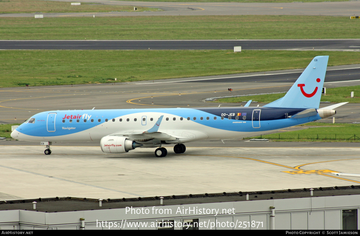 Aircraft Photo of OO-JEB | Embraer 190STD (ERJ-190-100STD) | Jetairfly | AirHistory.net #251871