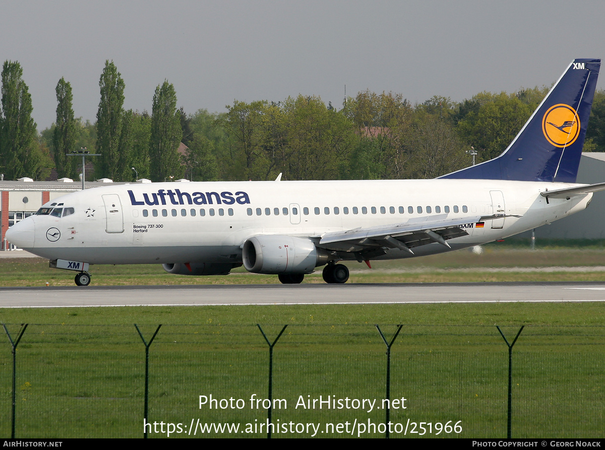 Aircraft Photo of D-ABXM | Boeing 737-330 | Lufthansa | AirHistory.net #251966