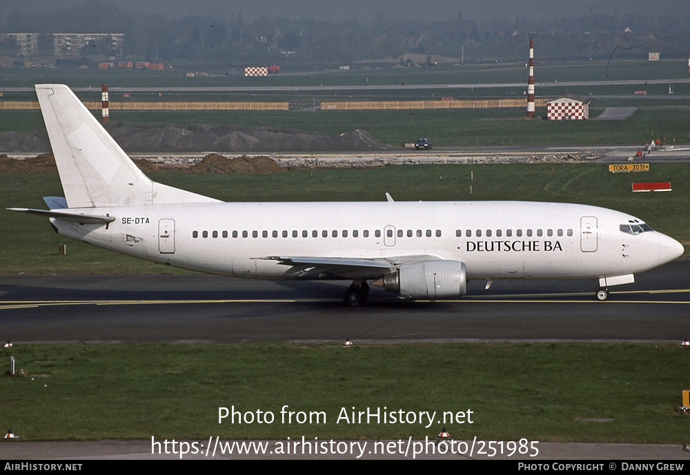 Aircraft Photo of SE-DTA | Boeing 737-3Q8 | Deutsche BA | AirHistory.net #251985