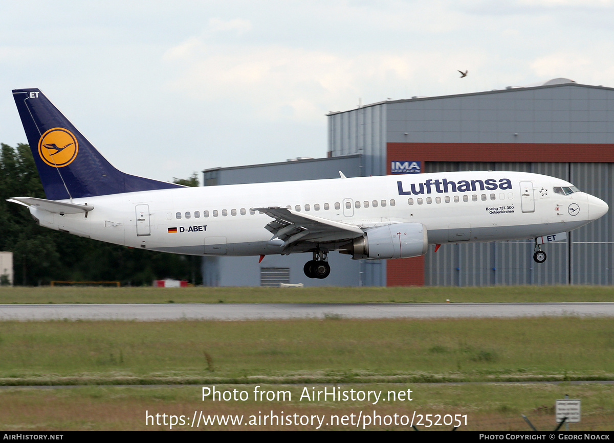 Aircraft Photo of D-ABET | Boeing 737-330 | Lufthansa | AirHistory.net #252051