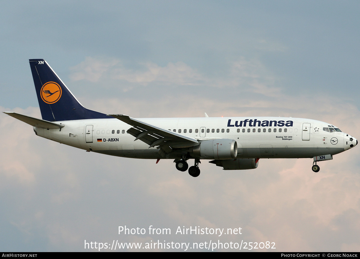 Aircraft Photo of D-ABXN | Boeing 737-330 | Lufthansa | AirHistory.net #252082