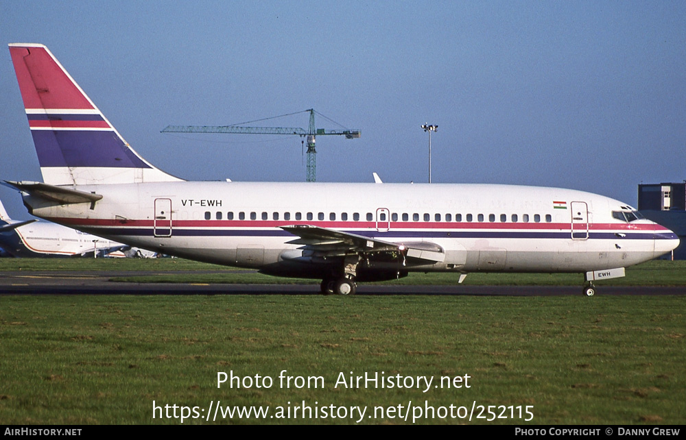 Aircraft Photo of VT-EWH | Boeing 737-248/Adv | AirHistory.net #252115