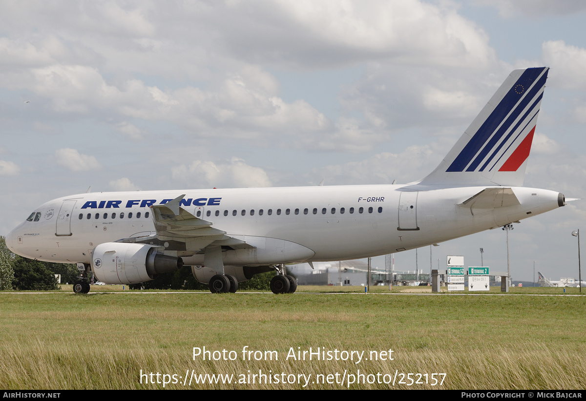 Aircraft Photo of F-GRHR | Airbus A319-111 | Air France | AirHistory.net #252157