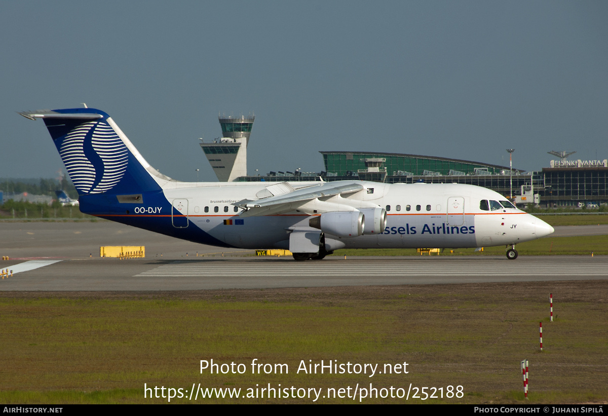 Aircraft Photo of OO-DJY | British Aerospace Avro 146-RJ85 | SN Brussels Airlines | AirHistory.net #252188