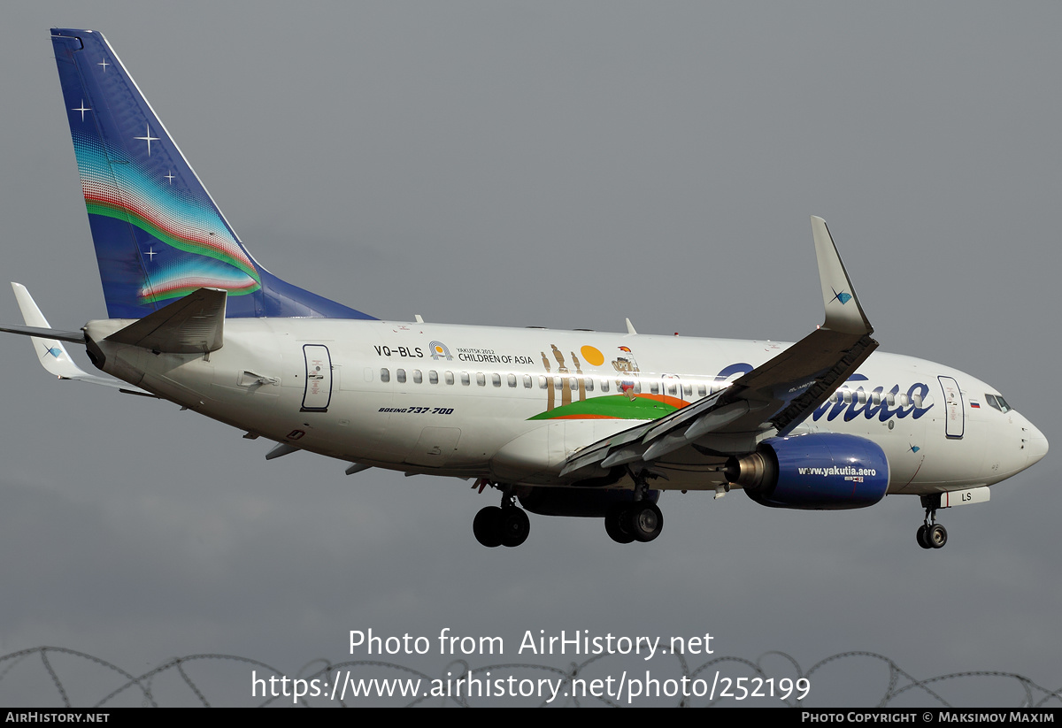 Aircraft Photo of VQ-BLS | Boeing 737-76Q | Yakutia Airlines | AirHistory.net #252199