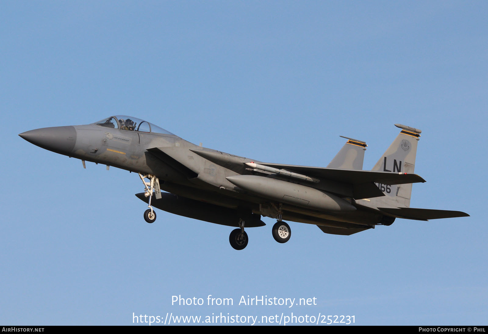 Aircraft Photo of 86-0166 / AF86-166 | McDonnell Douglas F-15C Eagle | USA - Air Force | AirHistory.net #252231