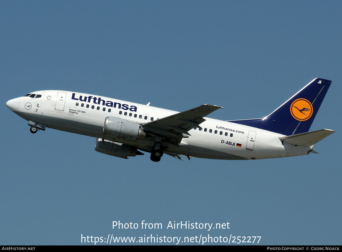 Aircraft Photo of D-ABJI | Boeing 737-530 | Lufthansa | AirHistory.net #252277