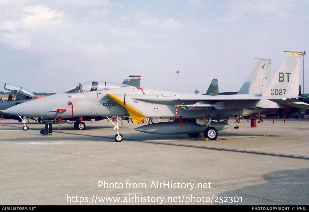 Aircraft Photo of 84-0027 / AF84-027 | McDonnell Douglas F-15C Eagle | USA - Air Force | AirHistory.net #252301