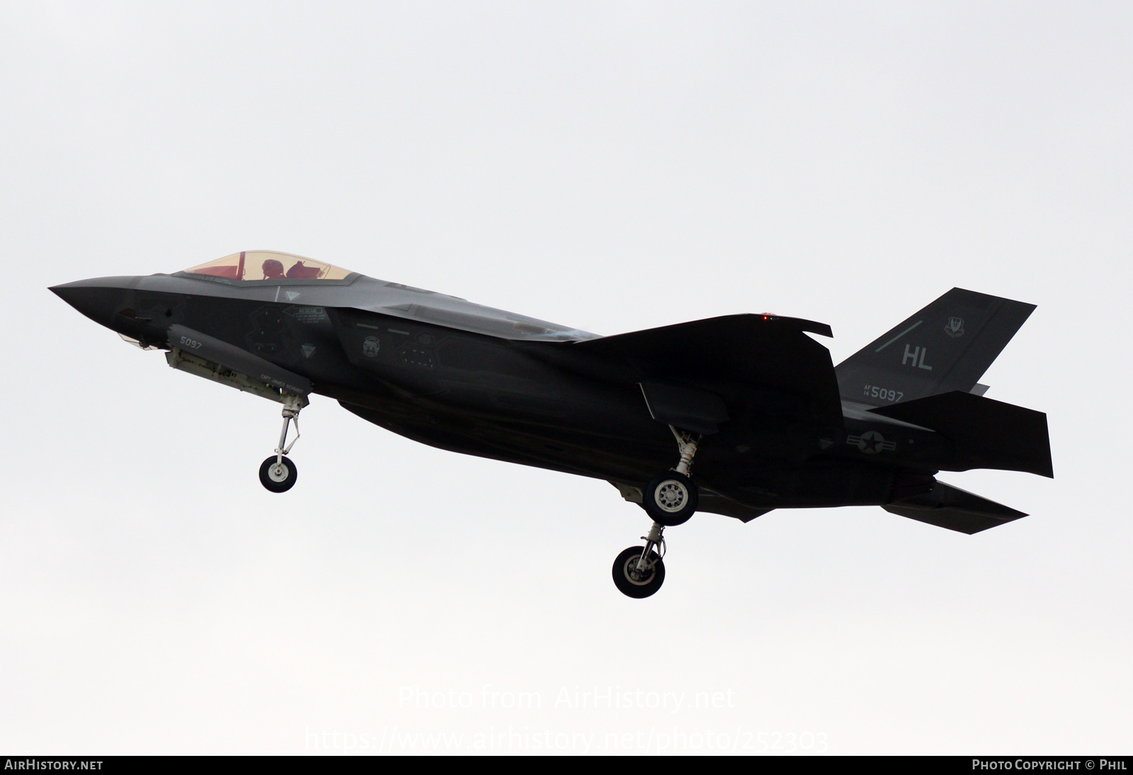 Aircraft Photo of 14-5097 / AF145097 | Lockheed Martin F-35A Lightning II | USA - Air Force | AirHistory.net #252303