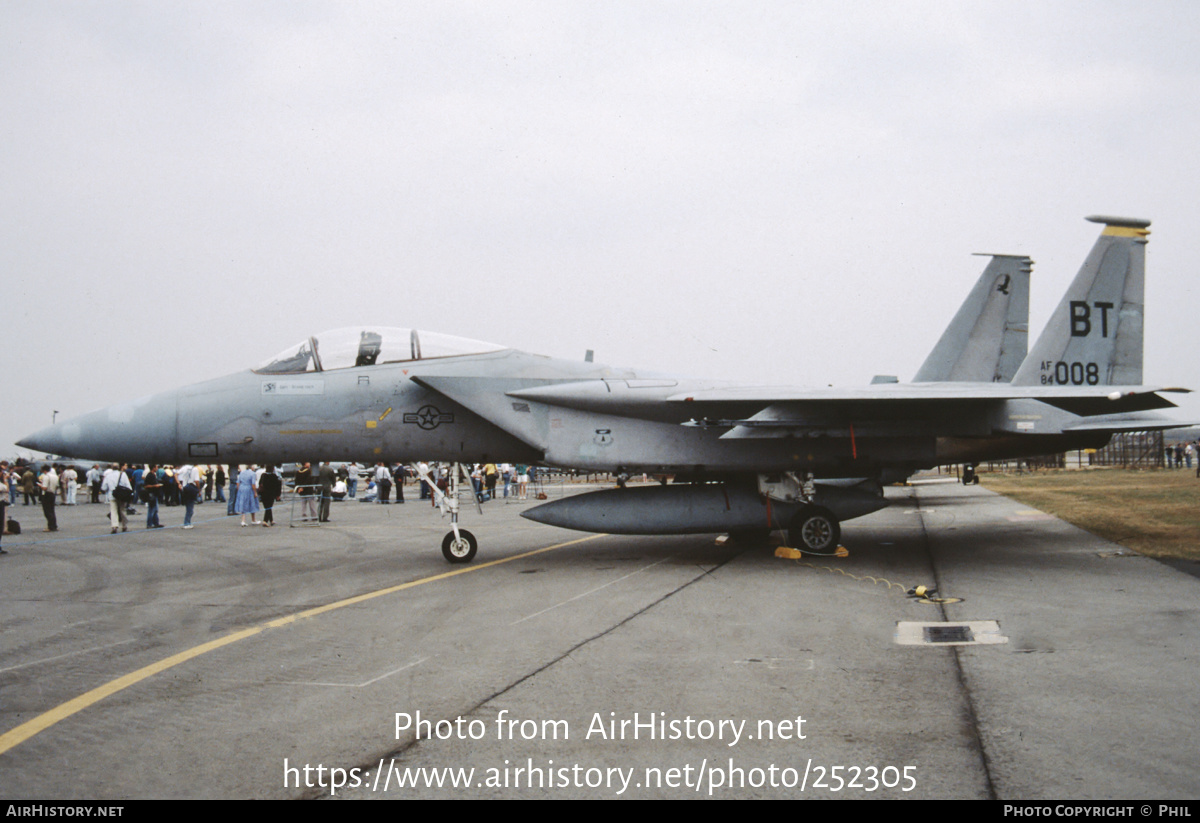 Aircraft Photo of 84-0008 / AF84-008 | McDonnell Douglas F-15C Eagle | USA - Air Force | AirHistory.net #252305