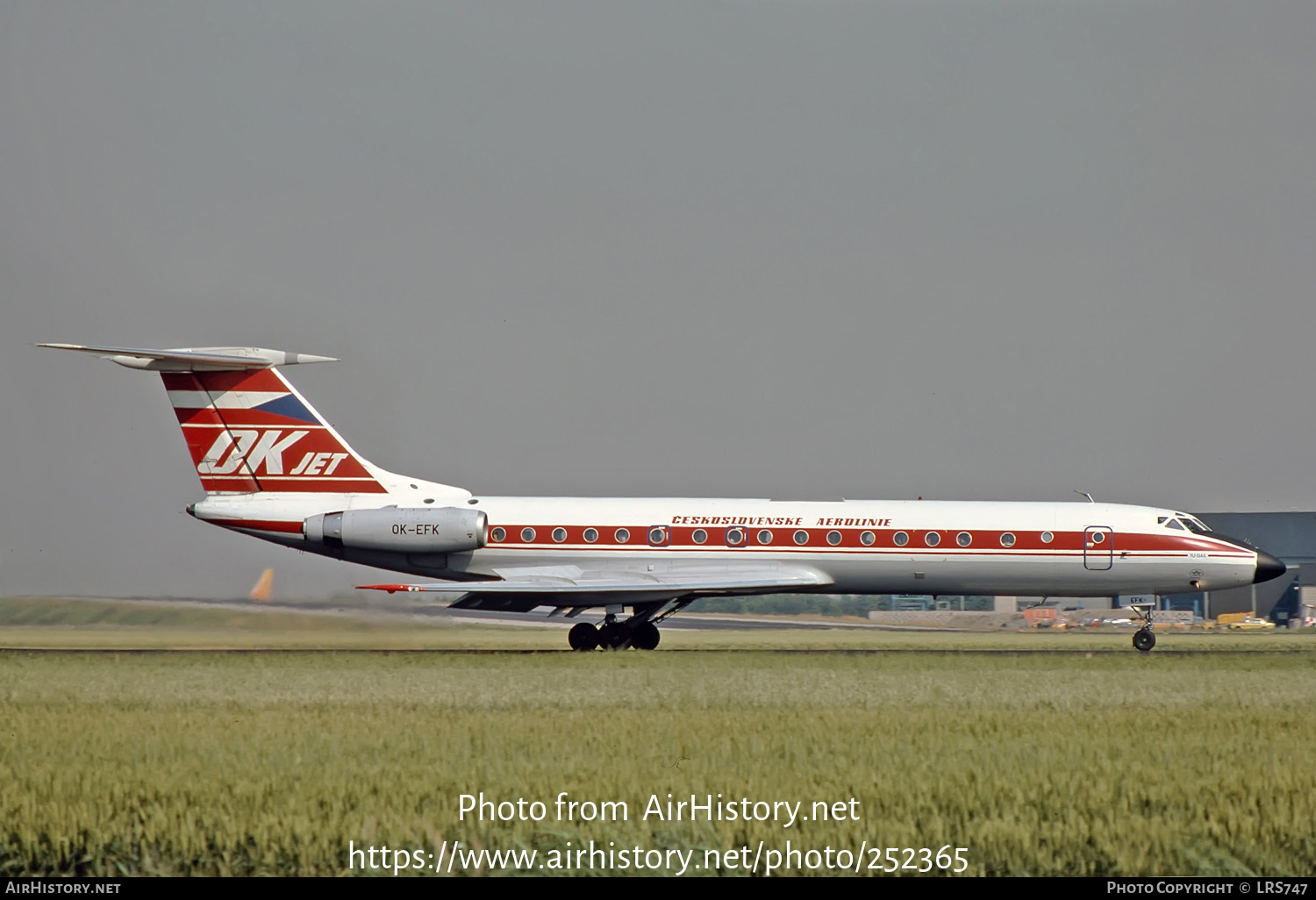 Aircraft Photo of OK-EFK | Tupolev Tu-134A | ČSA - Československé Aerolinie - Czechoslovak Airlines | AirHistory.net #252365