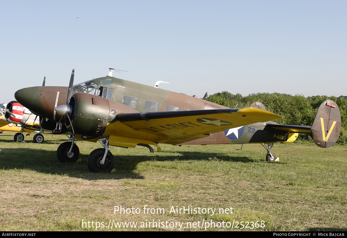 Aircraft Photo of F-AZEJ / 22429 | Beech E18S | USA - Army | AirHistory.net #252368