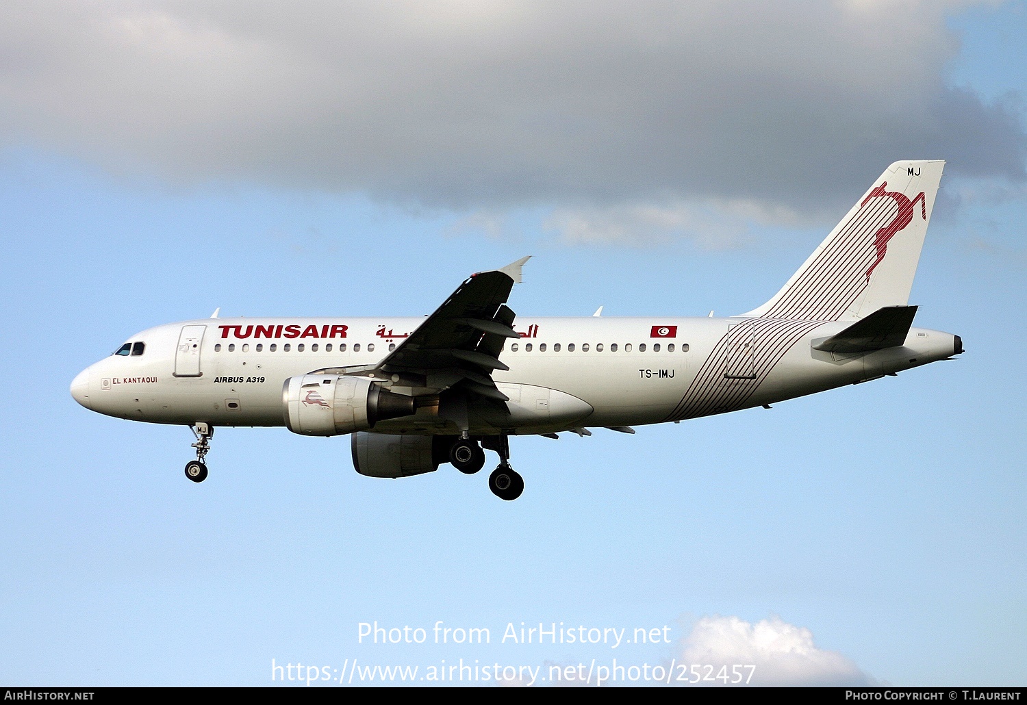 Aircraft Photo of TS-IMJ | Airbus A319-114 | Tunisair | AirHistory.net #252457