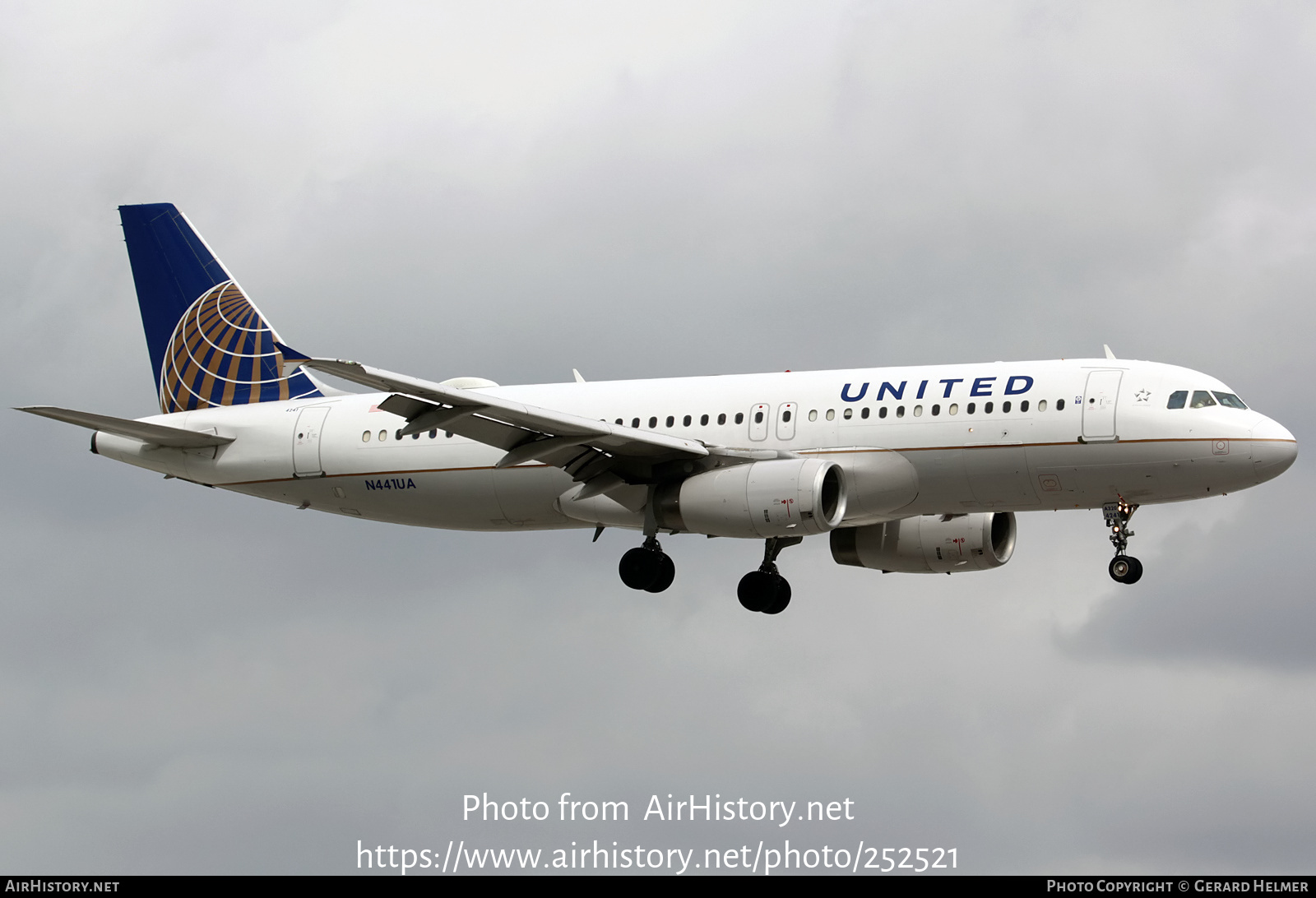 Aircraft Photo of N441UA | Airbus A320-232 | United Airlines | AirHistory.net #252521