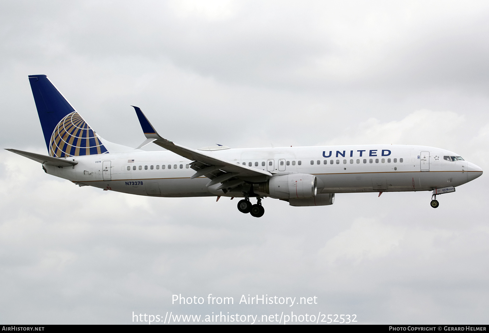 Aircraft Photo of N73278 | Boeing 737-824 | United Airlines | AirHistory.net #252532