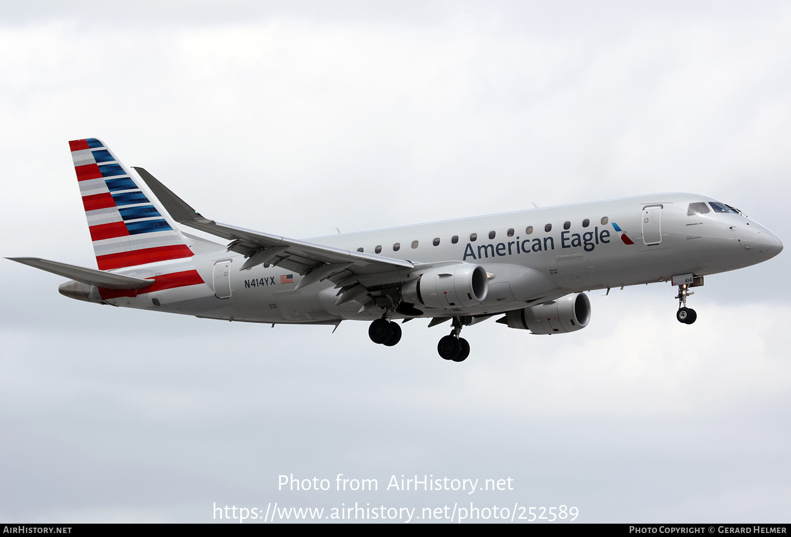 Aircraft Photo of N414YX | Embraer 175LR (ERJ-170-200LR) | American Eagle | AirHistory.net #252589