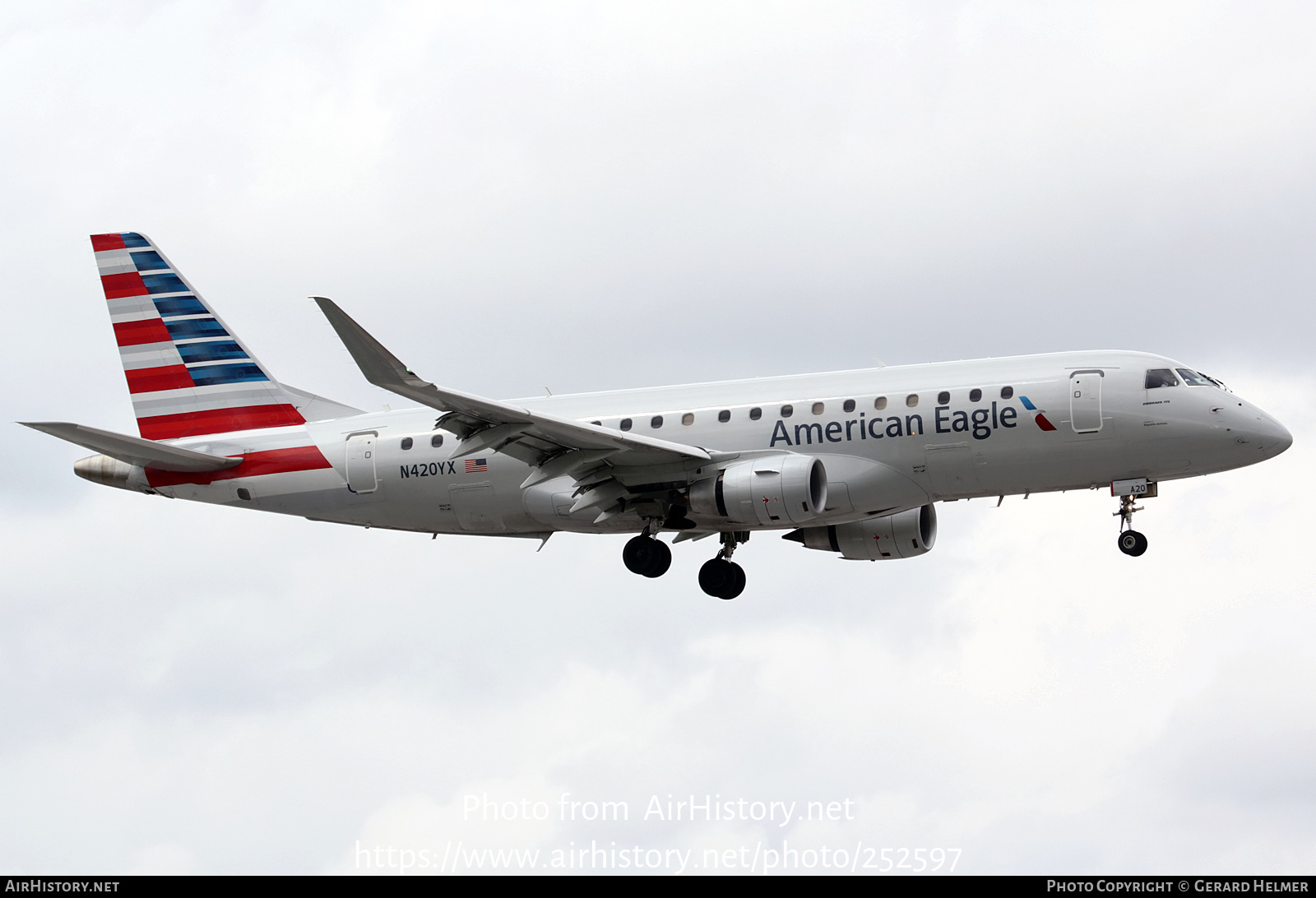 Aircraft Photo of N420YX | Embraer 175LR (ERJ-170-200LR) | American Eagle | AirHistory.net #252597