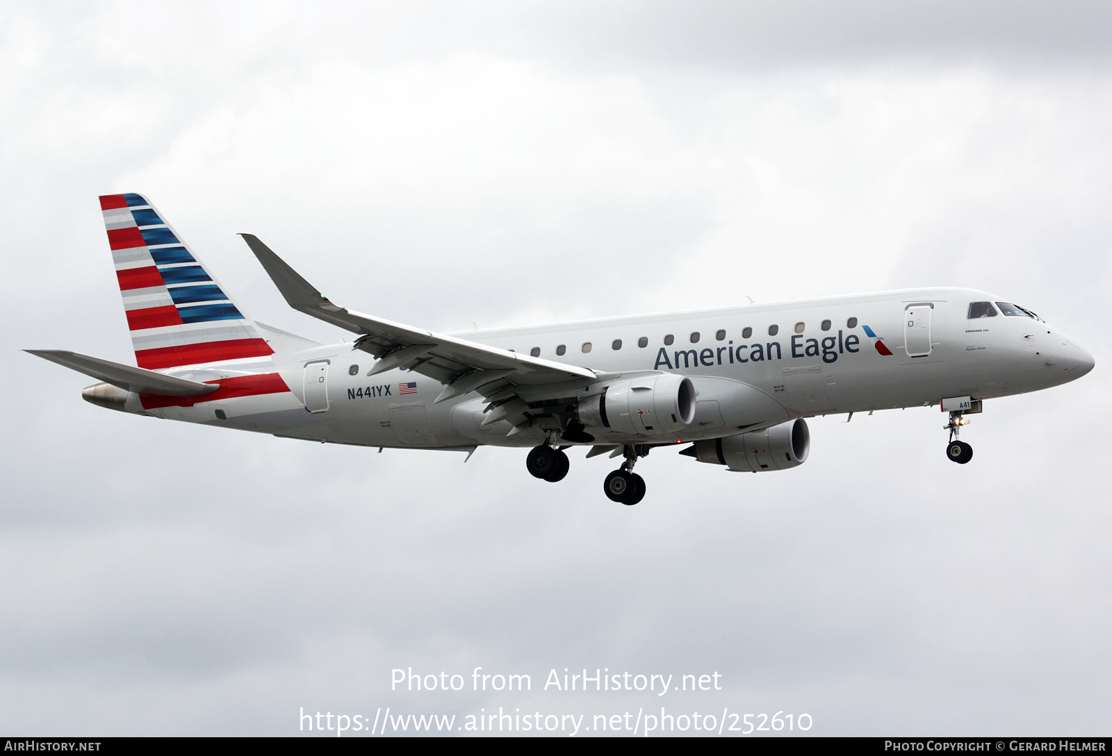 Aircraft Photo of N441YX | Embraer 175LR (ERJ-170-200LR) | American Eagle | AirHistory.net #252610