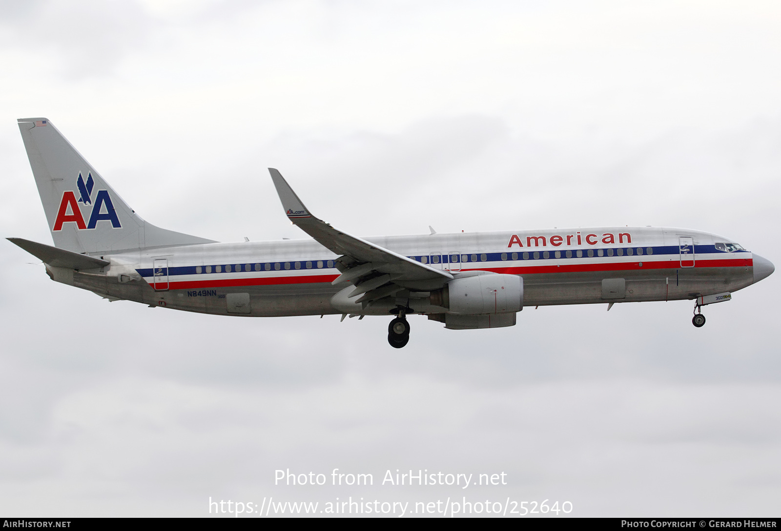 Aircraft Photo of N849NN | Boeing 737-823 | American Airlines | AirHistory.net #252640