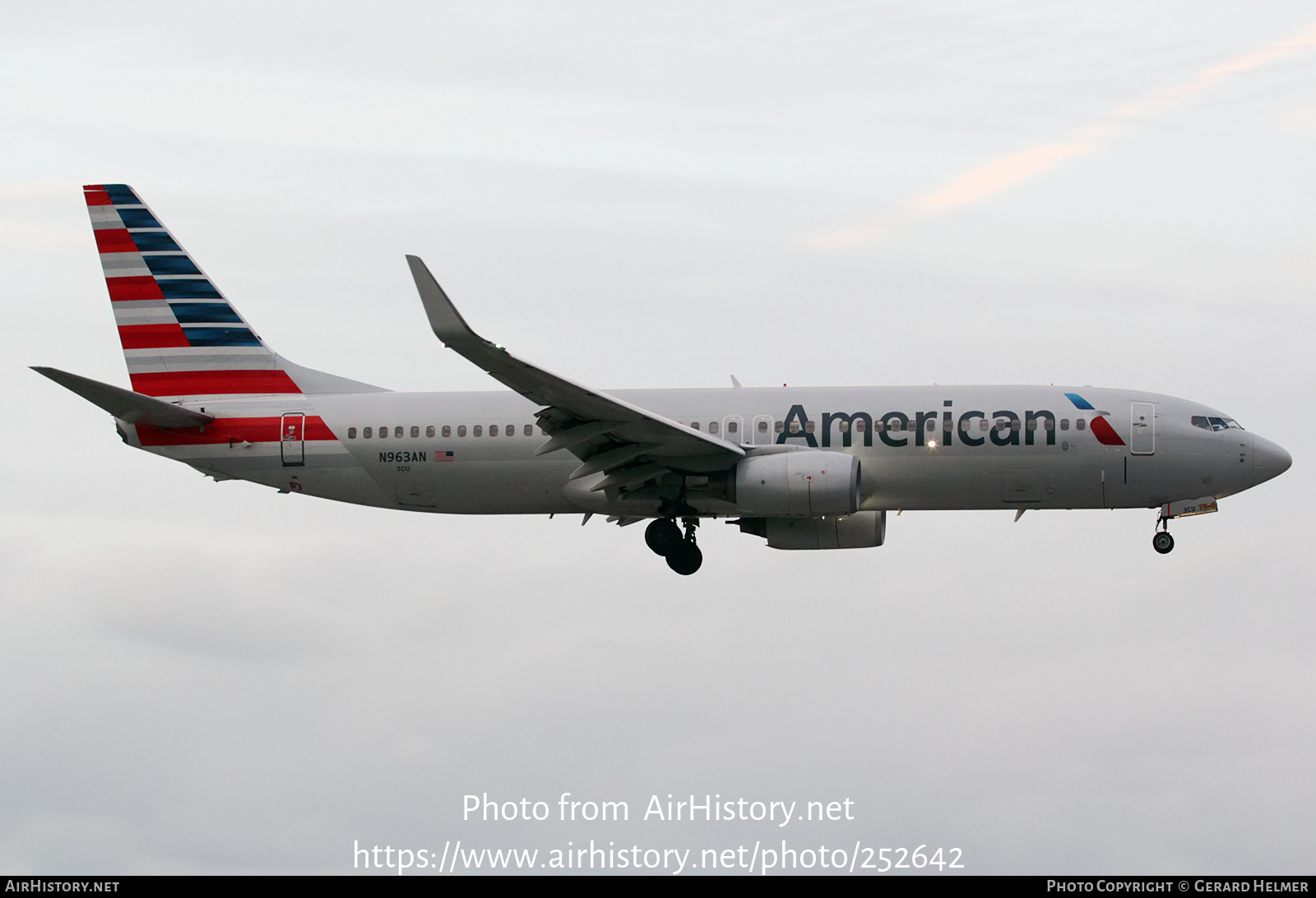 Aircraft Photo of N963AN | Boeing 737-823 | American Airlines | AirHistory.net #252642