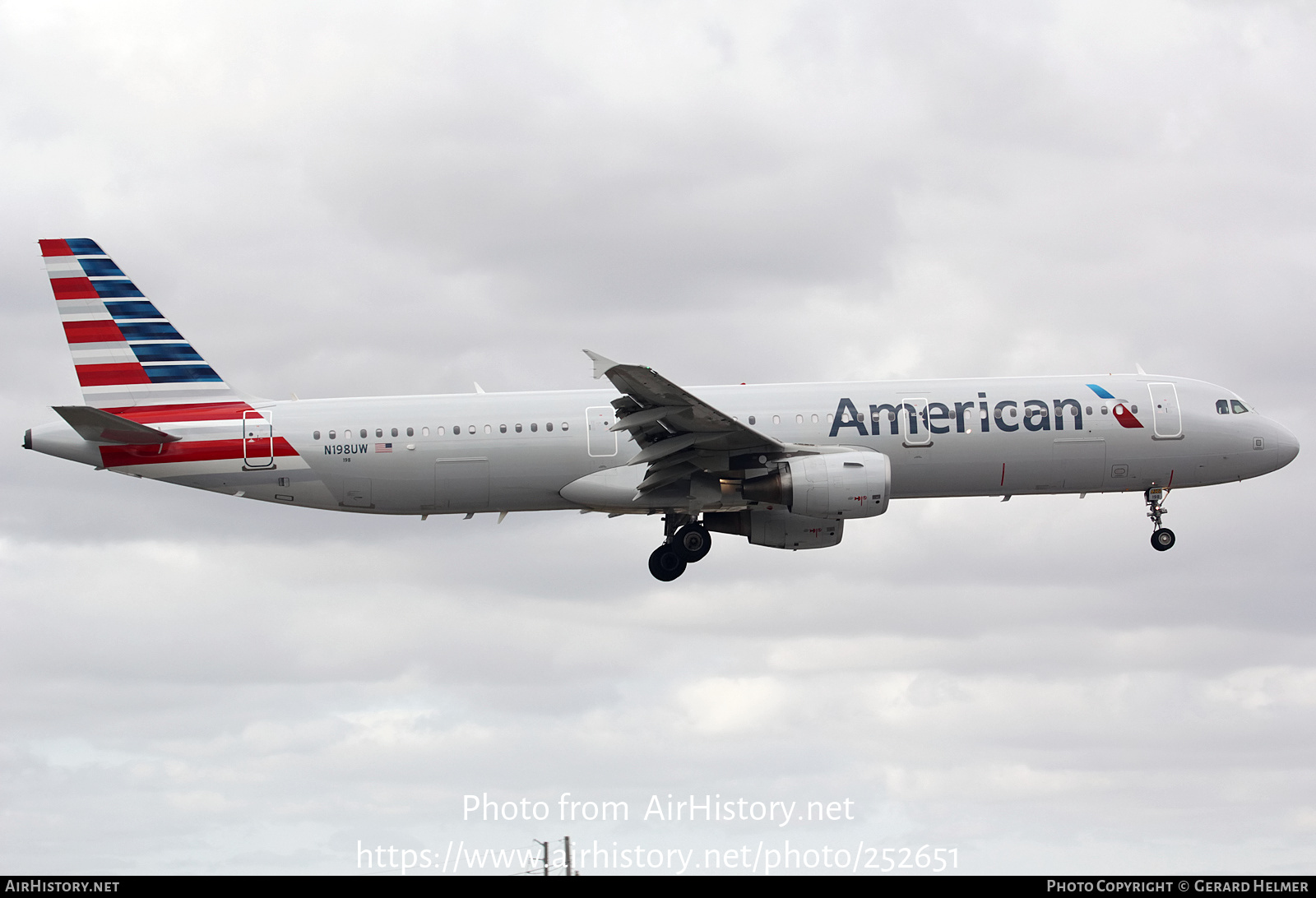 Aircraft Photo of N198UW | Airbus A321-211 | American Airlines | AirHistory.net #252651