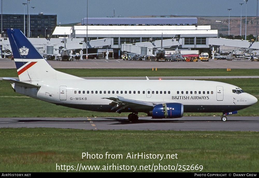 Aircraft Photo of G-MSKB | Boeing 737-5L9 | British Airways | AirHistory.net #252669