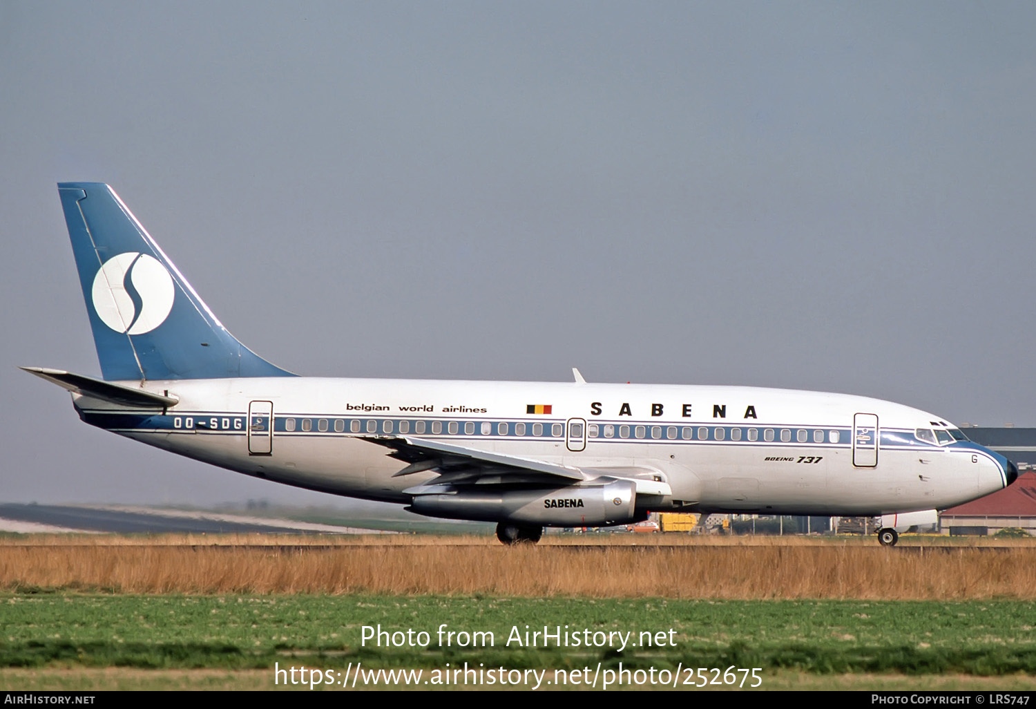 Aircraft Photo of OO-SDG | Boeing 737-229/Adv | Sabena | AirHistory.net #252675