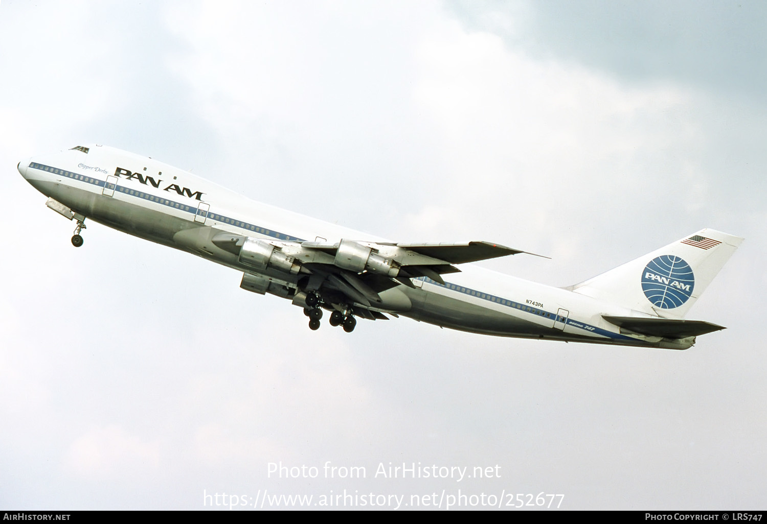 Aircraft Photo of N743PA | Boeing 747-121 | Pan American World Airways - Pan Am | AirHistory.net #252677