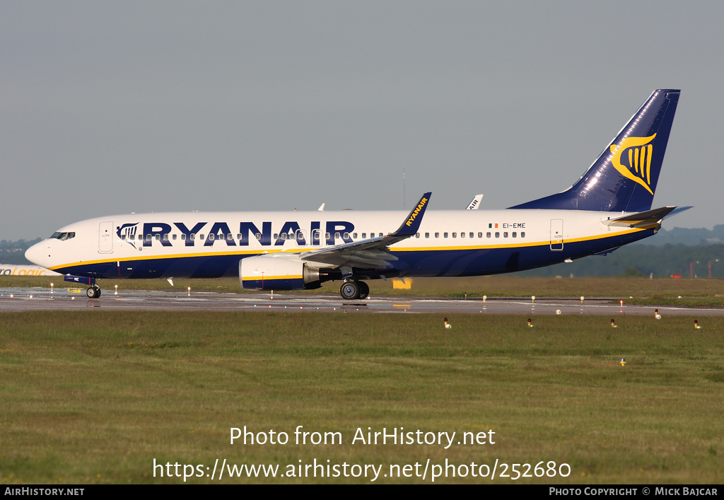 Aircraft Photo of EI-EME | Boeing 737-8AS | Ryanair | AirHistory.net #252680