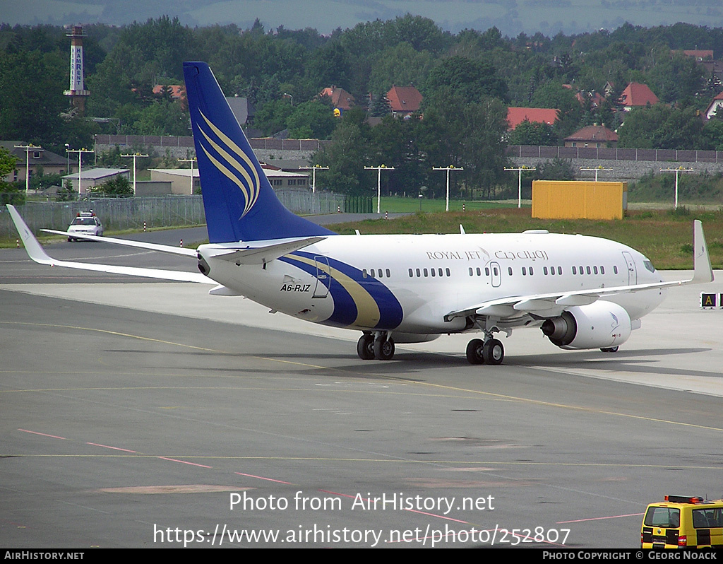 Aircraft Photo of A6-RJZ | Boeing 737-7Z5 BBJ | Royal Jet | AirHistory.net #252807