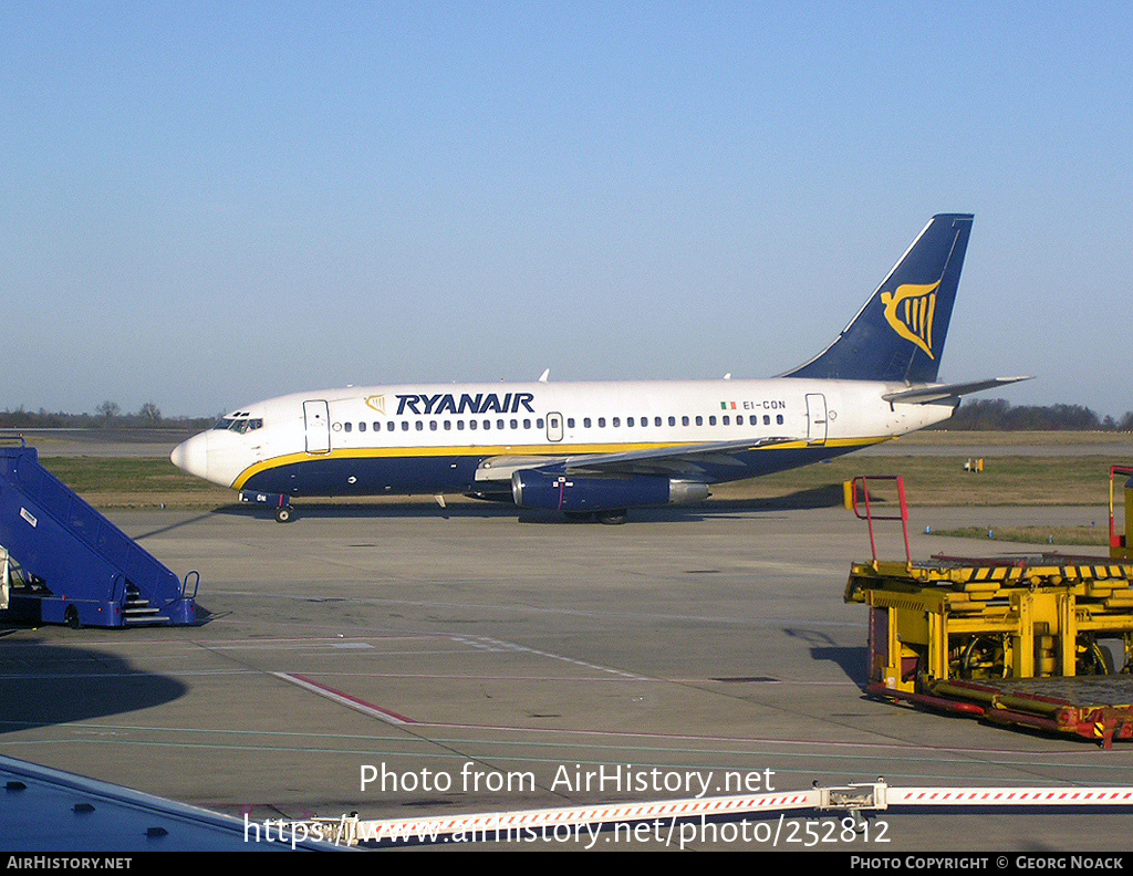 Aircraft Photo of EI-CON | Boeing 737-2T5/Adv | Ryanair | AirHistory.net #252812