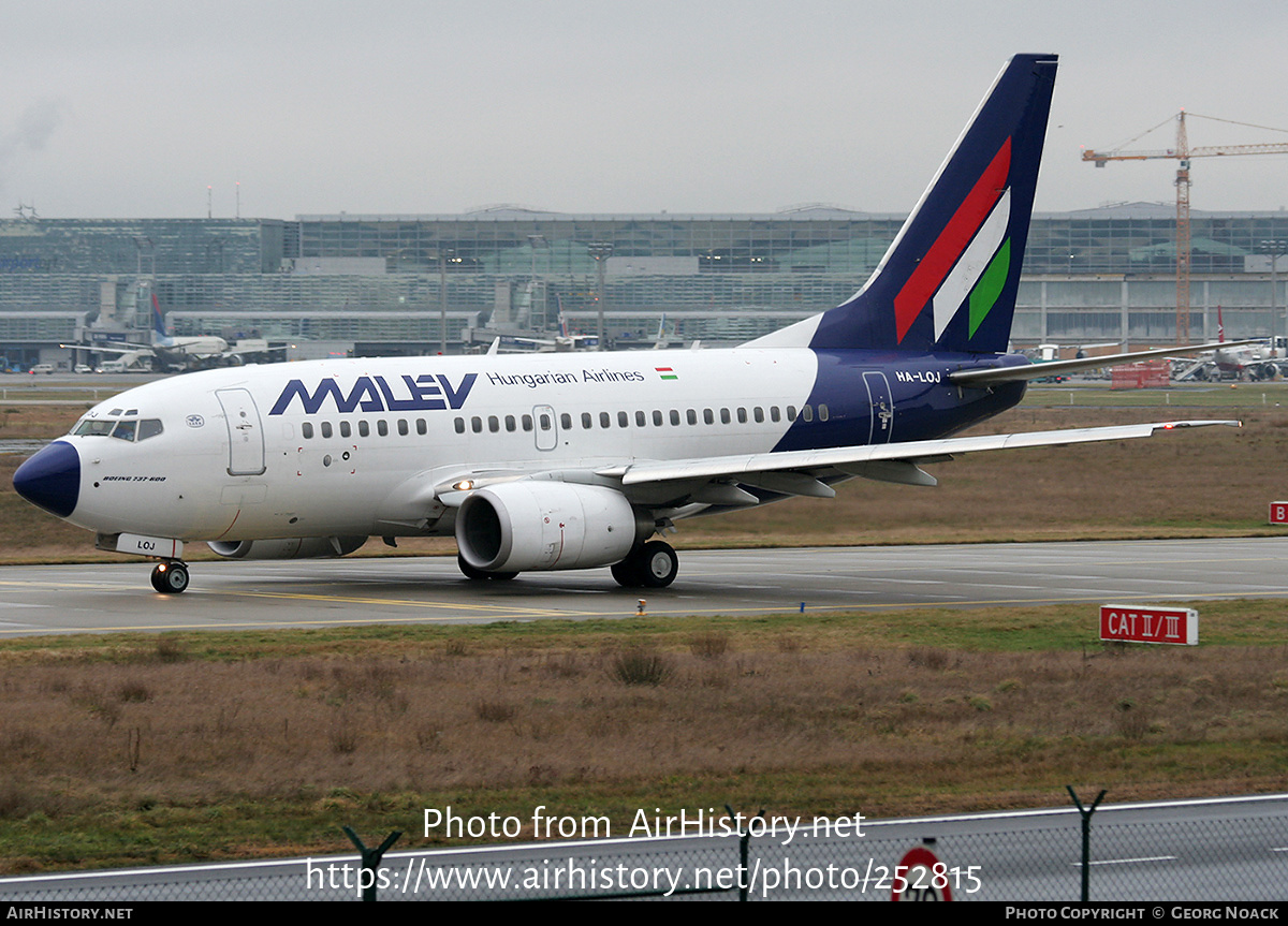 Aircraft Photo of HA-LOJ | Boeing 737-6Q8 | Malév - Hungarian Airlines | AirHistory.net #252815