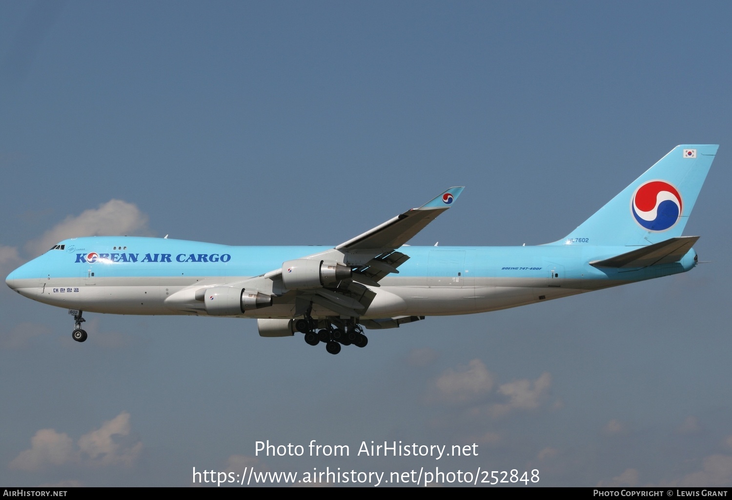 Aircraft Photo of HL7602 | Boeing 747-4B5F/ER/SCD | Korean Air Cargo | AirHistory.net #252848