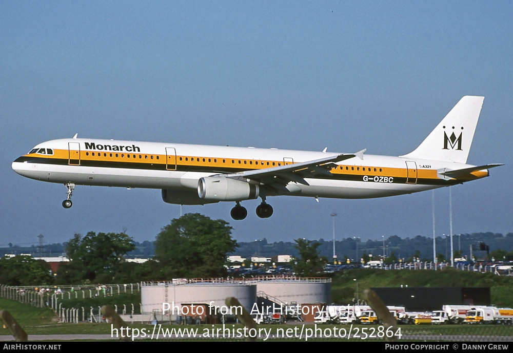 Aircraft Photo of G-OZBC | Airbus A321-231 | Monarch Airlines | AirHistory.net #252864