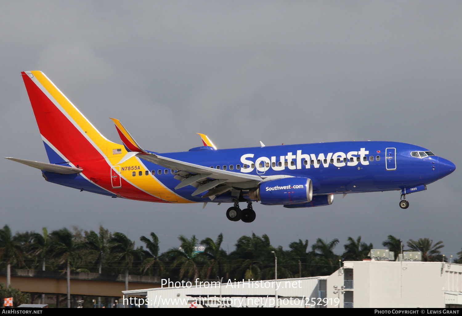 Aircraft Photo of N7855A | Boeing 737-79P | Southwest Airlines | AirHistory.net #252919