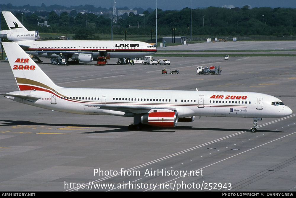 Aircraft Photo of C-FOOG | Boeing 757-28A | Air 2000 | AirHistory.net #252943