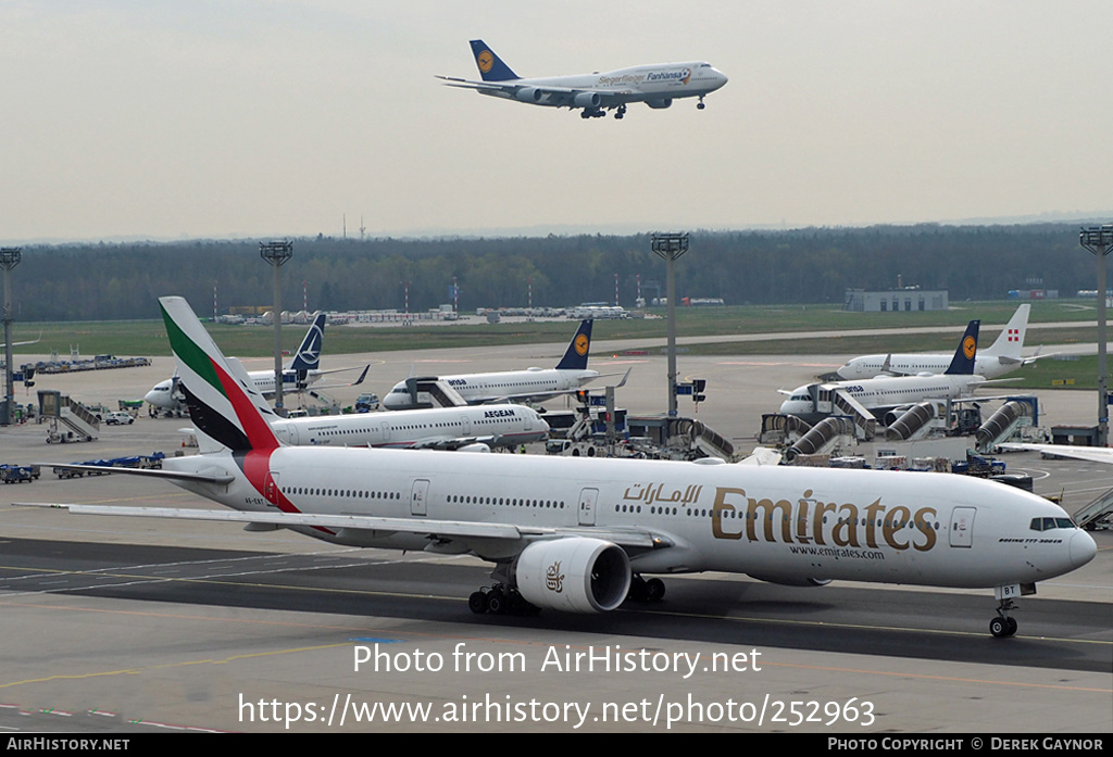 Aircraft Photo of A6-EBT | Boeing 777-31H/ER | Emirates | AirHistory.net #252963