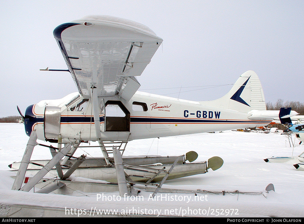 Aircraft Photo of C-GBDW | De Havilland Canada DHC-2 Beaver Mk1 | Plummer's Arctic Lodges | AirHistory.net #252972