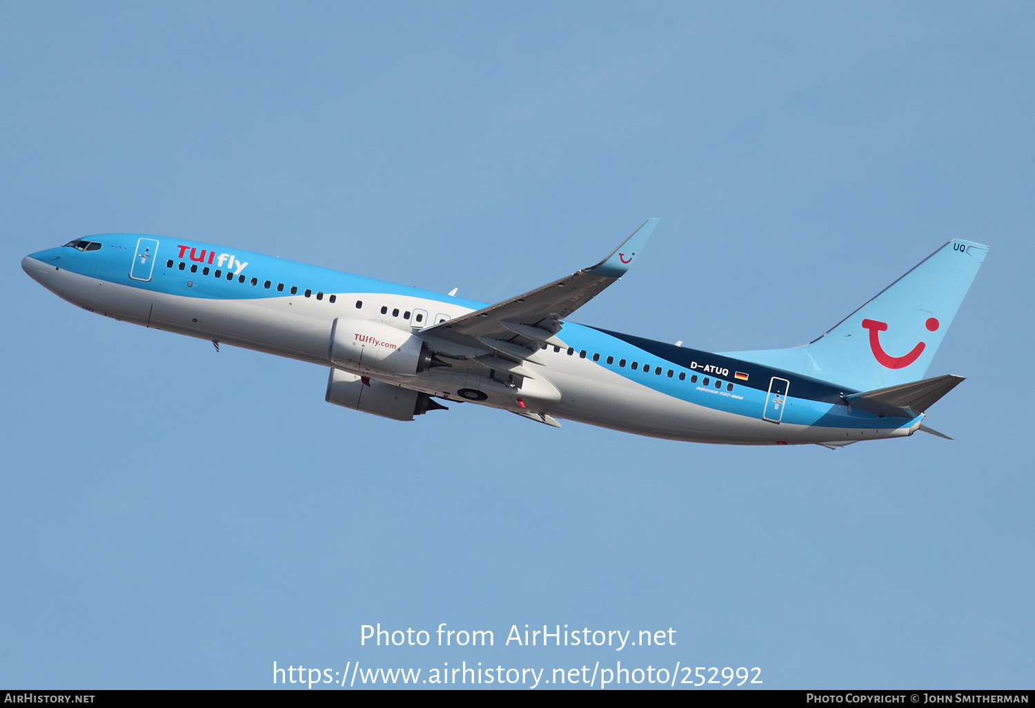 Aircraft Photo of D-ATUQ | Boeing 737-8K5 | TUIfly | AirHistory.net #252992