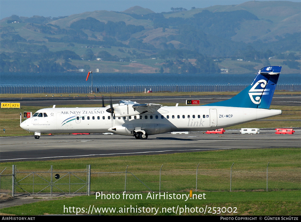 Aircraft Photo of ZK-MCP | ATR ATR-72-500 (ATR-72-212A) | Air New Zealand Link | AirHistory.net #253002