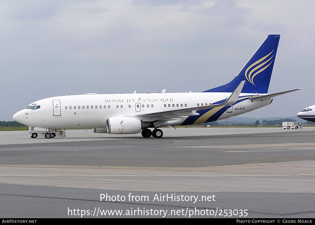 Aircraft Photo of A6-RJZ | Boeing 737-7Z5 BBJ | Royal Jet | AirHistory.net #253035