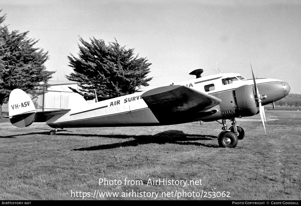 Aircraft Photo of VH-ASV | Lockheed 12-A Electra Junior | Air Surveys Australia | AirHistory.net #253062